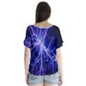 Blue Sky Light Space V-Neck Flutter Sleeve Top View2