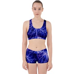 Blue Sky Light Space Work It Out Sports Bra Set