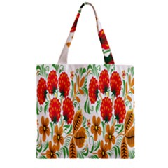 Flower Floral Red Yellow Leaf Green Sexy Summer Zipper Grocery Tote Bag