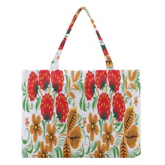 Flower Floral Red Yellow Leaf Green Sexy Summer Medium Tote Bag by Mariart