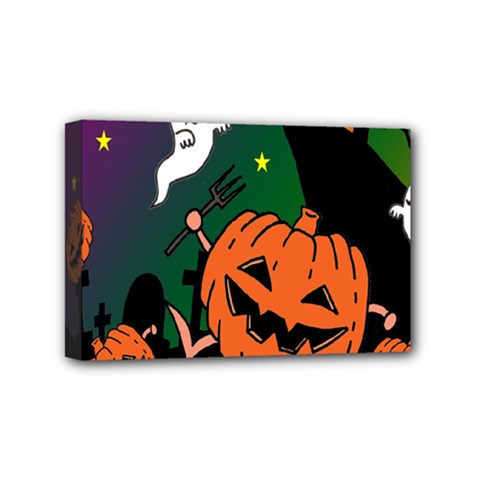 Happy Halloween Mini Canvas 6  X 4  by Mariart