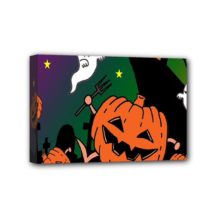 Happy Halloween Mini Canvas 6  x 4 