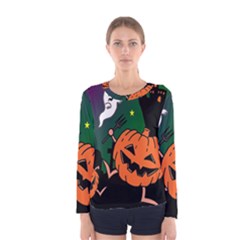 Happy Halloween Women s Long Sleeve Tee