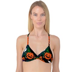 Happy Halloween Reversible Tri Bikini Top by Mariart