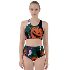 Happy Halloween Racer Back Bikini Set