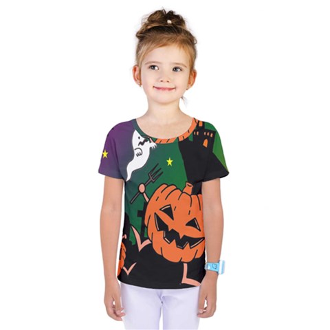 Happy Halloween Kids  One Piece Tee by Mariart