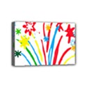 Fireworks Rainbow Flower Mini Canvas 6  x 4  View1