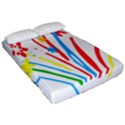 Fireworks Rainbow Flower Fitted Sheet (California King Size) View2