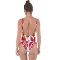 Flower Red Rose Star Floral Yellow Black Leaf Bring Sexy Back Swimsuit View2