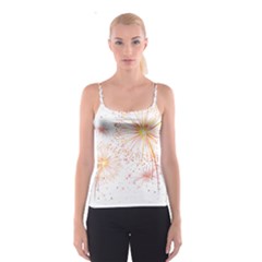 Fireworks Triangle Star Space Line Spaghetti Strap Top by Mariart