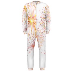 Fireworks Triangle Star Space Line Onepiece Jumpsuit (men) 