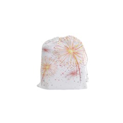 Fireworks Triangle Star Space Line Drawstring Pouches (xs)  by Mariart