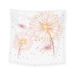 Fireworks Triangle Star Space Line Square Tapestry (small)