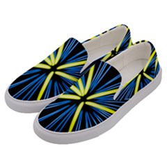 Fireworks Blue Green Black Happy New Year Men s Canvas Slip Ons by Mariart