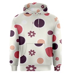 Polka Dots Flower Floral Rainbow Men s Pullover Hoodie by Mariart