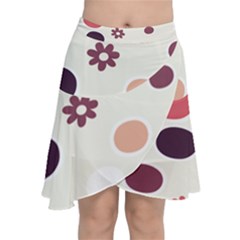 Polka Dots Flower Floral Rainbow Chiffon Wrap