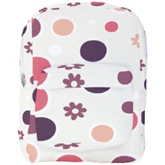 Polka Dots Flower Floral Rainbow Full Print Backpack