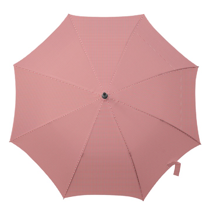 Red Polka Dots Line Spot Hook Handle Umbrellas (Large)