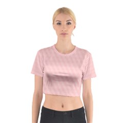 Red Polka Dots Line Spot Cotton Crop Top by Mariart