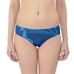 Peacock Bird Blue Animals Hipster Bikini Bottoms