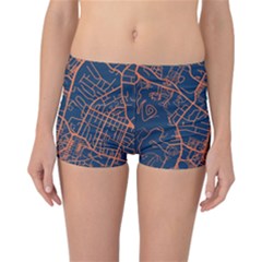 Virginia Map Art City Reversible Boyleg Bikini Bottoms