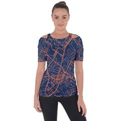 Virginia Map Art City Short Sleeve Top