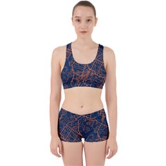 Virginia Map Art City Work It Out Sports Bra Set