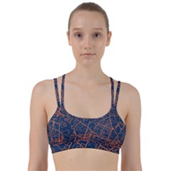 Virginia Map Art City Line Them Up Sports Bra