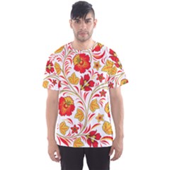 Wreaths Flower Floral Sexy Red Sunflower Star Rose Men s Sports Mesh Tee