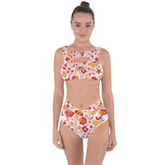 Wreaths Flower Floral Sexy Red Sunflower Star Rose Bandaged Up Bikini Set  by Mariart