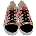 Wreaths Flower Floral Sexy Red Sunflower Star Rose Men s Low Top Canvas Sneakers View1