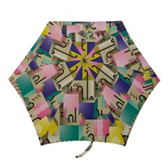 Magazine Balance Plaid Rainbow Mini Folding Umbrellas by Mariart