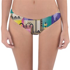 Magazine Balance Plaid Rainbow Reversible Hipster Bikini Bottoms