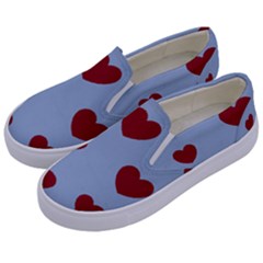 Hearts Kids  Canvas Slip Ons