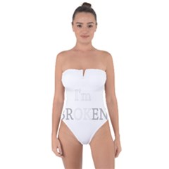 I Am Ok - Broken Tie Back One Piece Swimsuit