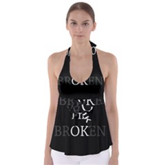 I Am Ok - Broken Babydoll Tankini Top by Valentinaart