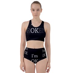 I Am Ok - Broken Racer Back Bikini Set