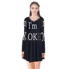 I Am Ok - Broken Flare Dress by Valentinaart