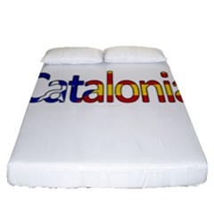 Catalonia Fitted Sheet (queen Size) by Valentinaart