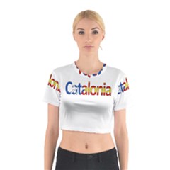 Catalonia Cotton Crop Top by Valentinaart