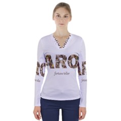 Tarot Fortune Teller V-neck Long Sleeve Top