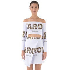 Tarot Fortune Teller Off Shoulder Top With Skirt Set