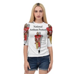 National Anthem Protest Quarter Sleeve Raglan Tee