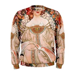 Alfons Mucha   F  Champenois Imprimeur ¨|diteur Men s Sweatshirt by NouveauDesign