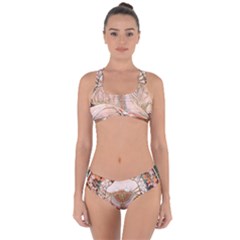 Alfons Mucha   F  Champenois Imprimeur ¨|diteur Criss Cross Bikini Set