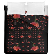 Roses From The Fantasy Garden Duvet Cover Double Side (queen Size) by pepitasart