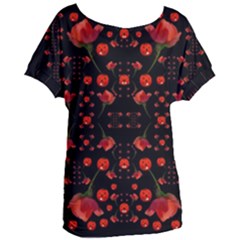 Pumkins And Roses From The Fantasy Garden Women s Oversized Tee by pepitasart