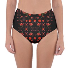 Pumkins And Roses From The Fantasy Garden Reversible High-waist Bikini Bottoms by pepitasart