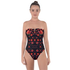 Pumkins And Roses From The Fantasy Garden Tie Back One Piece Swimsuit