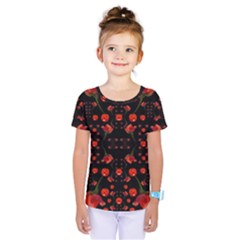 Pumkins And Roses From The Fantasy Garden Kids  One Piece Tee